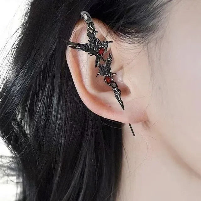 Glam Black Earrings
