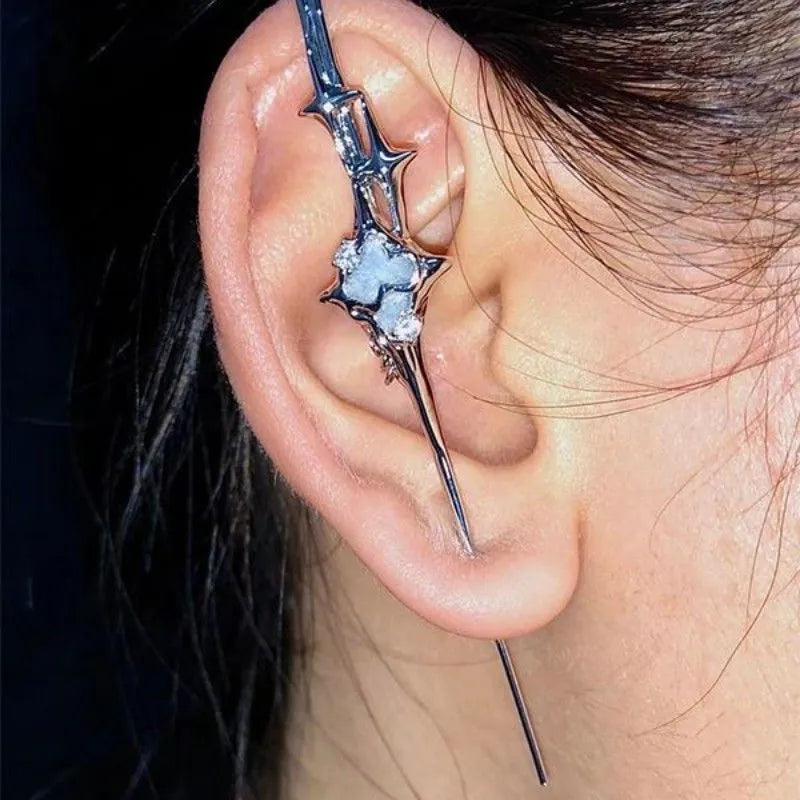 Glam Silver Earrings