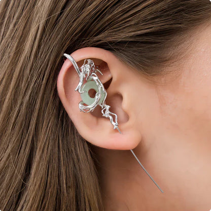 Glam Silver Earrings