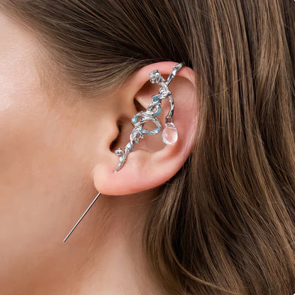 Glam Silver Earrings