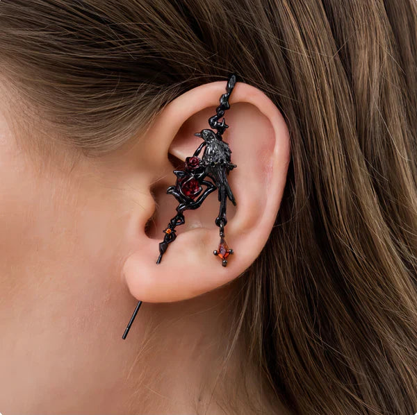 Glam Black Earrings