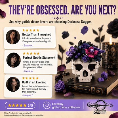 Skull Set Flowers