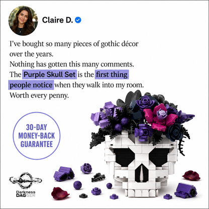 Skull Set Flowers