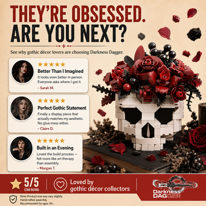 Skull Set Flowers