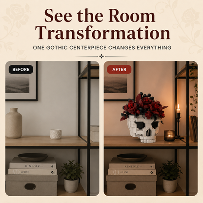 Skull Set Flowers