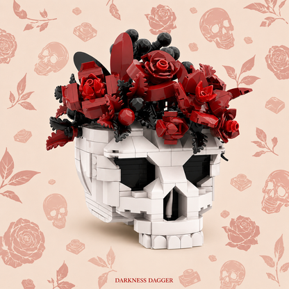 Skull Set Flowers
