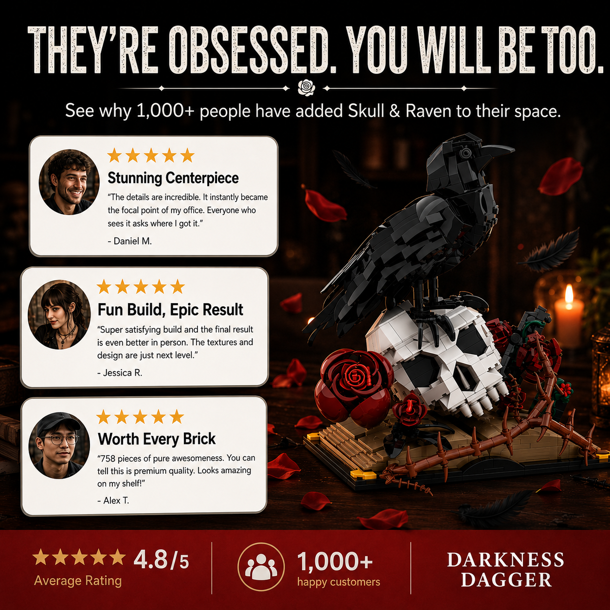 Skull & Raven Set