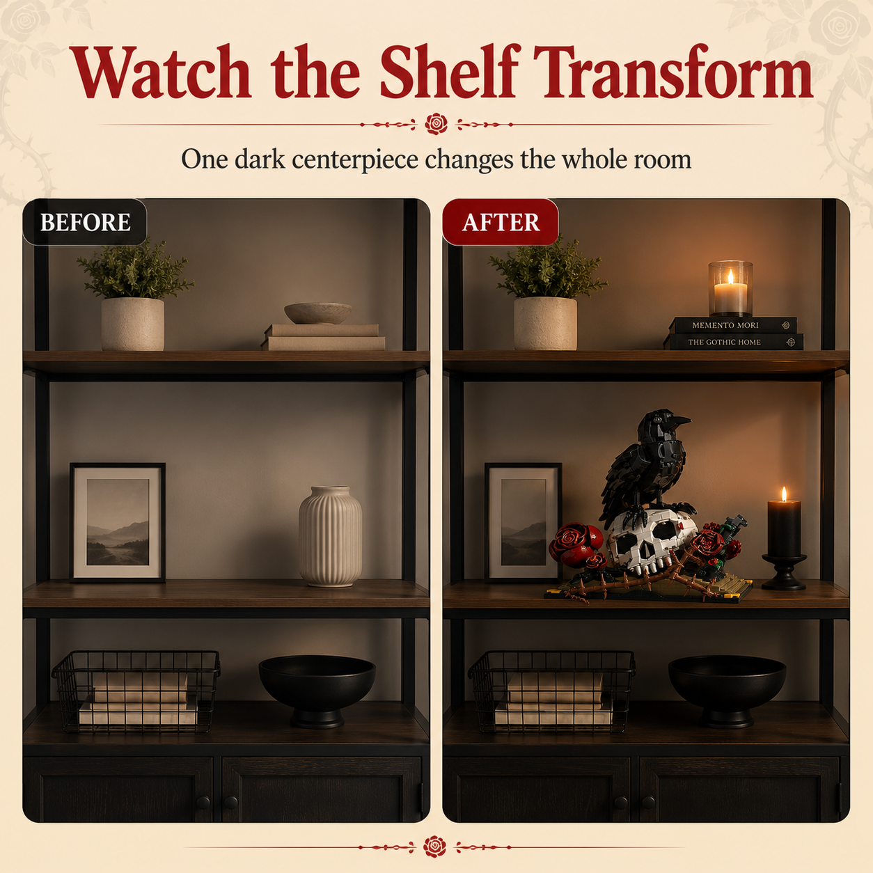 Skull & Raven Set