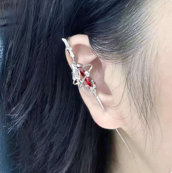 Glam Silver Earrings